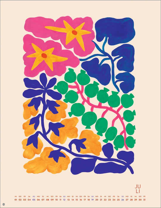 Heye Floral Prints Kalender 2026