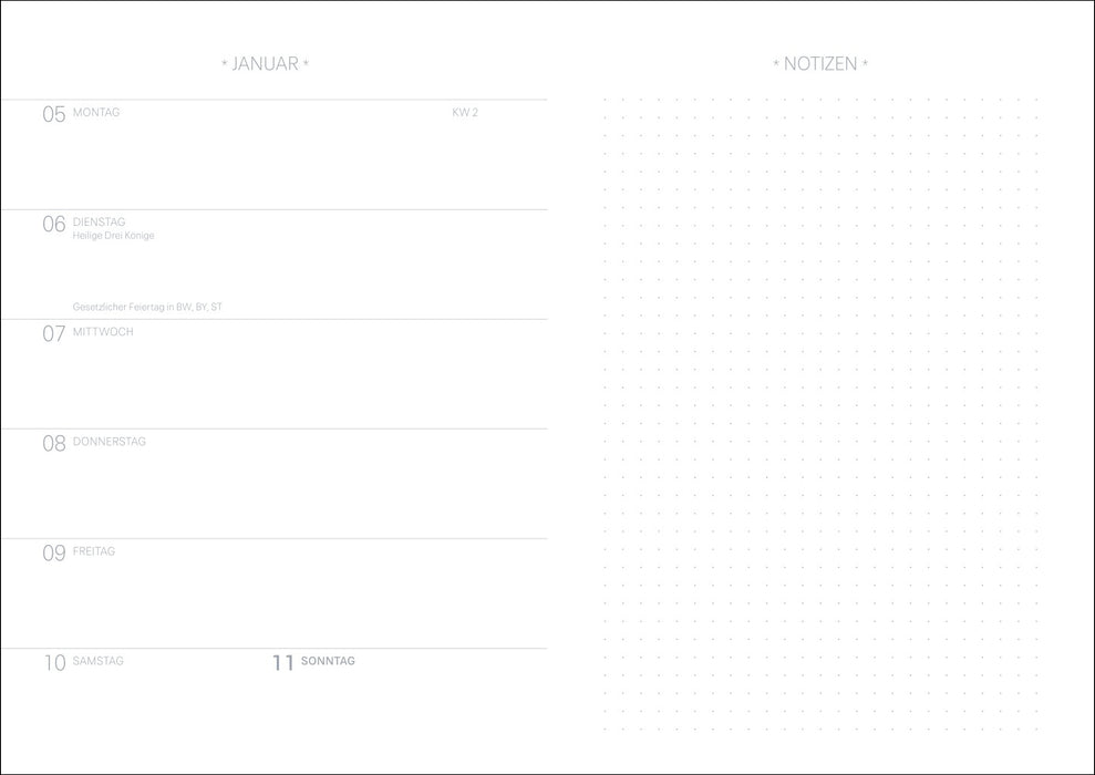 Heye Kalender 2026 - Design Diary Abstract