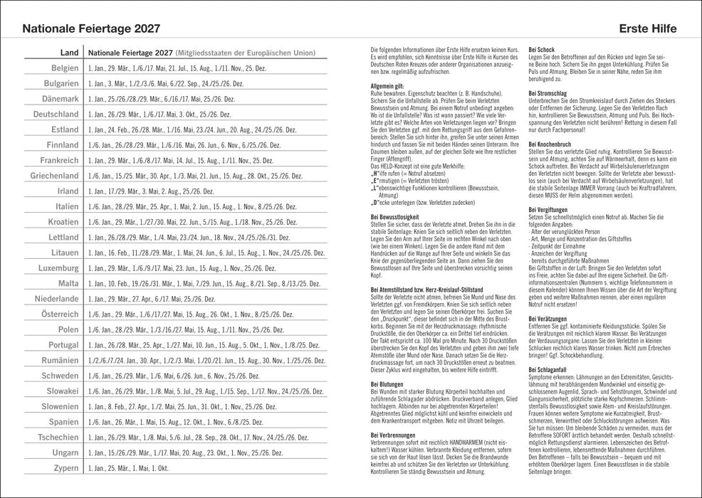 Heye Terminplaner - A5 - Leinen Sand - 2027