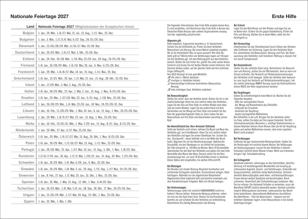 Heye Terminplaner - A6 - Leinen Sand - 2027