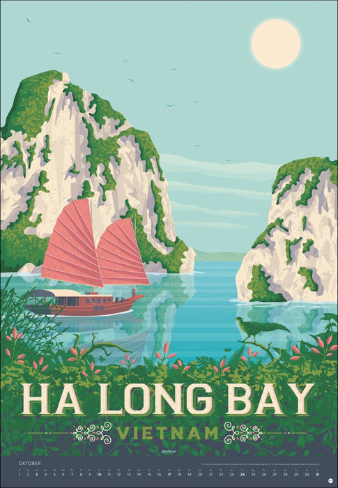 Heye Travel the World Posterkalender - 2027