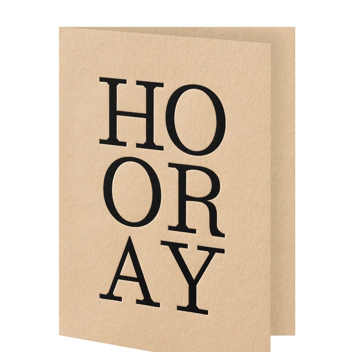 Grußkarte - Hooray