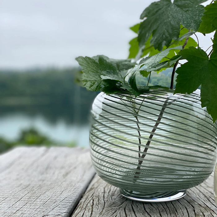 Vase HDSwirl Green