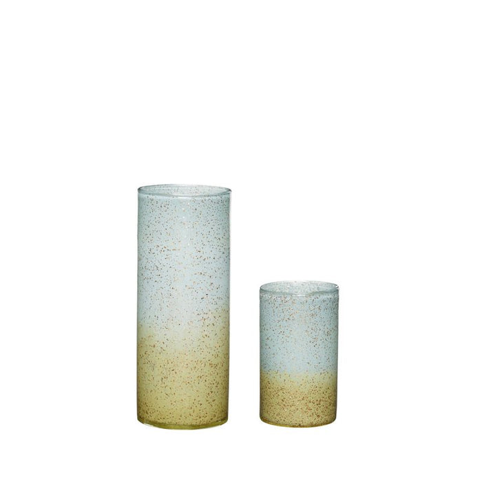 Shimmer Vase Blau/Braun