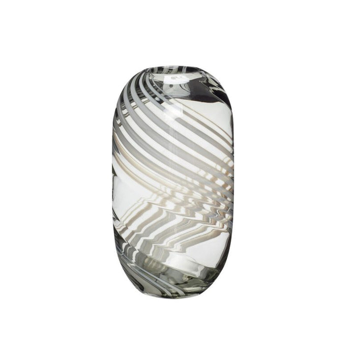 Swirl Vase Grau - 15x28cm