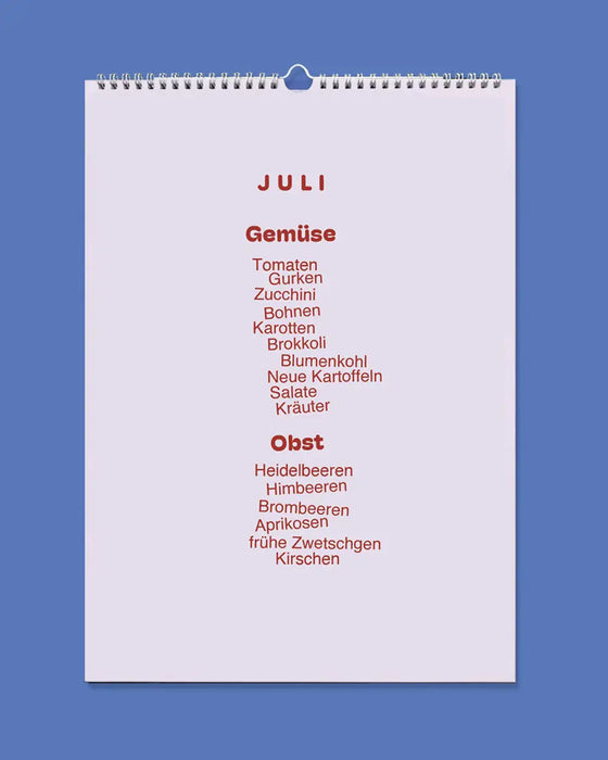 Human Empire HAPPY GREENS Saisonkalender 2026