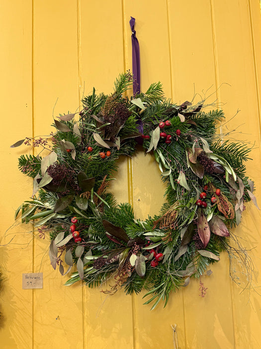 Weihnachtlicher Türkranz