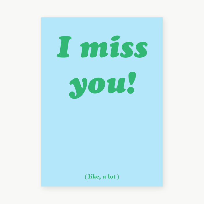 Postkarte - I miss you