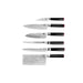KOTAI kitchen - Das Komplettset: 6 Messer (Schälmesser + Santoku + Gyuto + Filetiermesser + Brotmesser + Hackbeil)