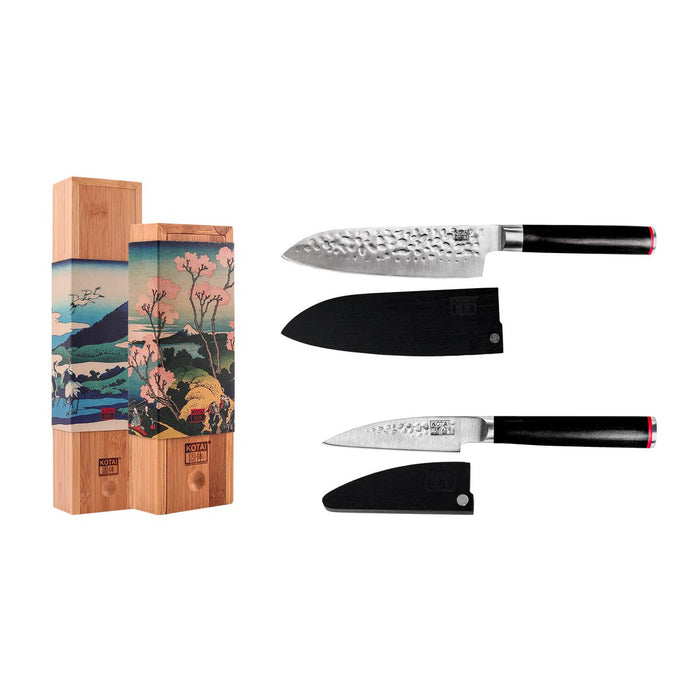 KOTAI kitchen - Messerset - Das Starter Set: 2 Messer (Schälmesser + Santoku)