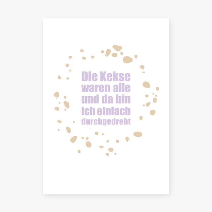 Postkarte - Kekse