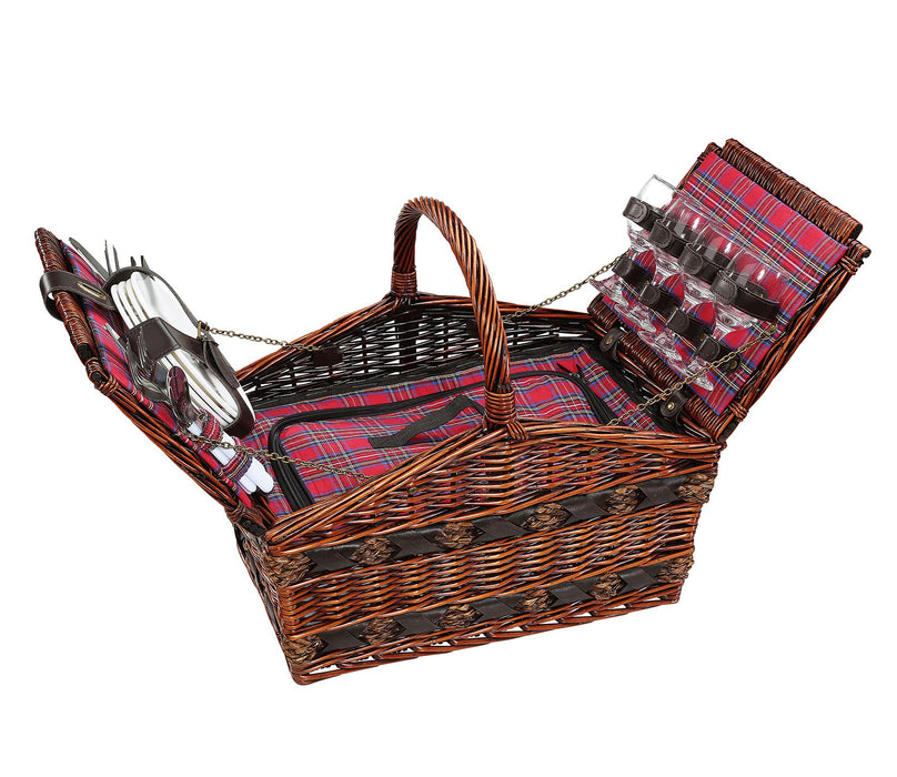 Küchenprofi Cilio Picknick-Korb COMO - Dunkelbraun