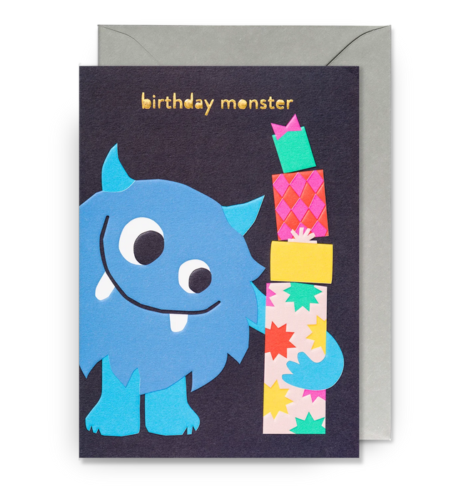 Grußkarte Geburtstag - "Birthday Monster" by Myriam Van Neste