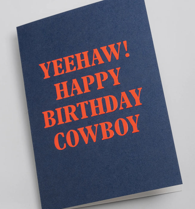 Grußkarte Geburtstag - "Happy Birthday Cowboy" by Postco