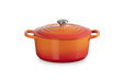 Le Creuset Bräter Signatur Rund - Ofenrot - 22 cm
