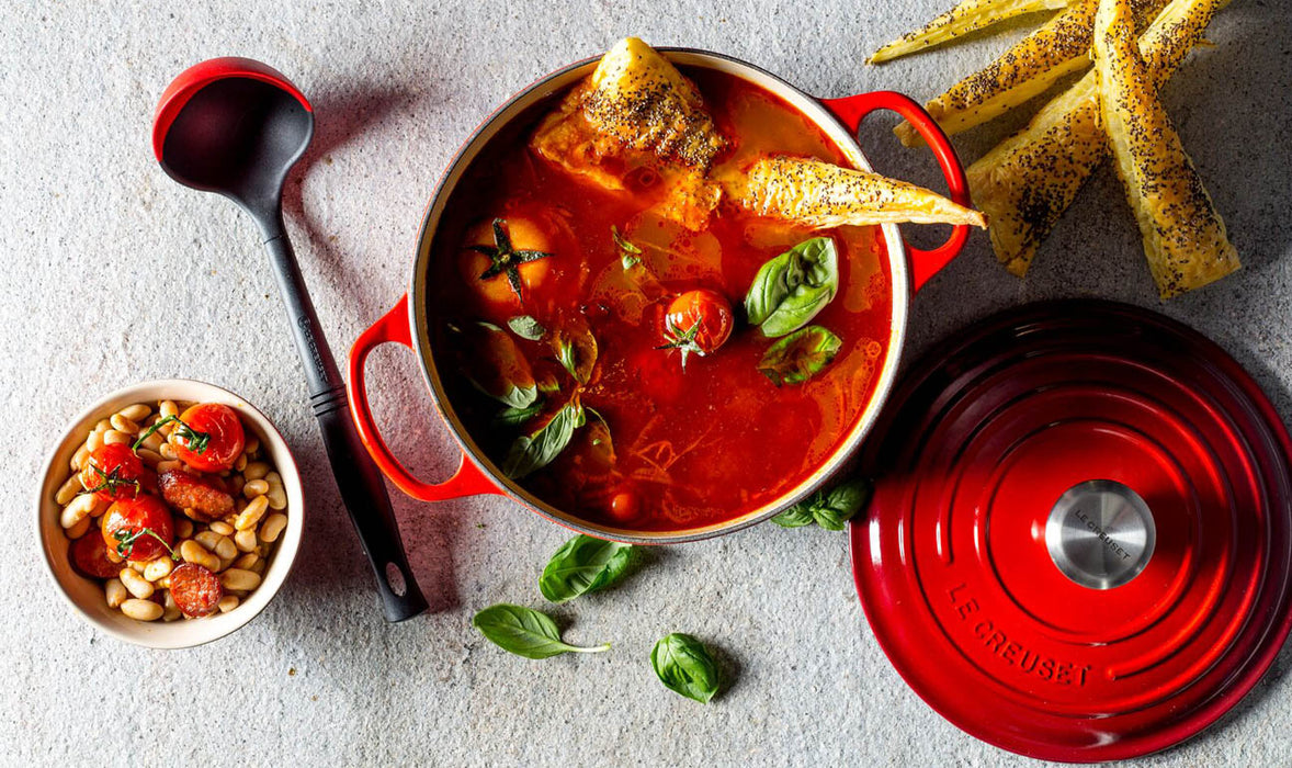 Le Creuset Bräter Signatur Rund - Kirschrot- 22 cm