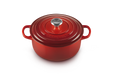 Le Creuset Bräter Signatur Rund - Kirschrot - 22 cm