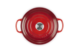 Le Creuset Bräter Signatur Rund - Kirschrot - 22 cm