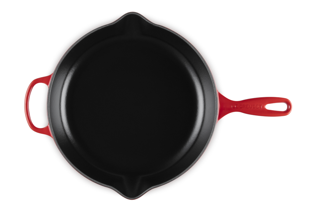 Le Creuset Brat- und Servierpfanne rund aus Gusseisen - 30 cm - Kirschrot