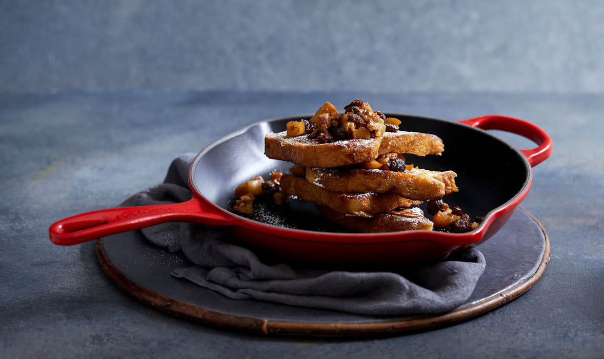 Le Creuset Brat- und Servierpfanne rund aus Gusseisen - 30 cm - Kirschrot