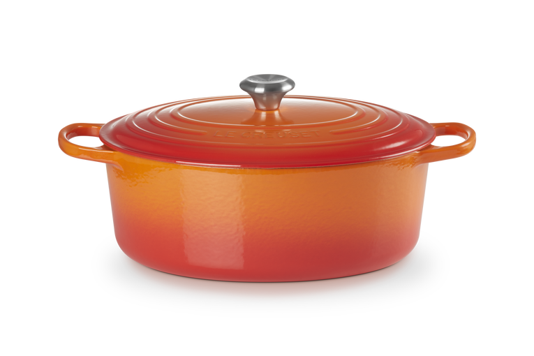Le Creuset Ovaler Bräter aus Gusseisen - 33 cm - Ofenrot