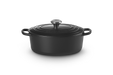Le Creuset Ovaler Bräter aus Gusseisen - 33 cm - Schwarz matt