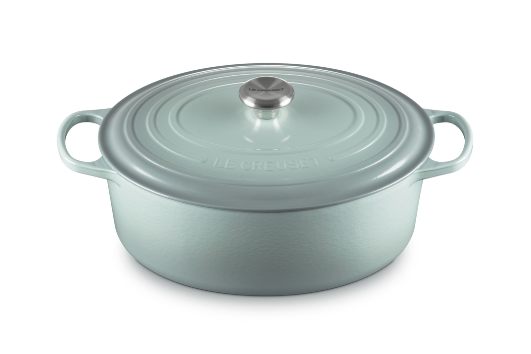 Le Creuset Ovaler Bräter aus Gusseisen - 33 cm - Sea Salt