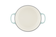 Le Creuset Runder Bräter aus Gusseisen - 24 cm - Sea Salt