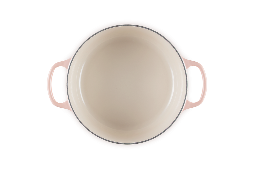 Le Creuset Runder Bräter aus Gusseisen - 24 cm - Peche