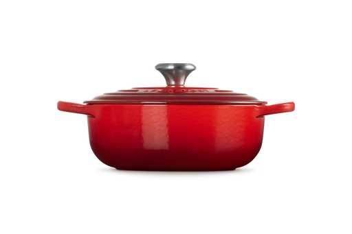 Le Creuset Sauteuse aus Gusseisen - Kirschrot - 24 cm