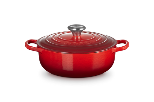 Le Creuset Sauteuse aus Gusseisen - Kirschrot - 24 cm
