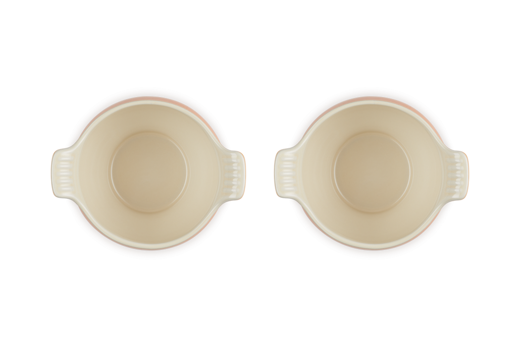 Le Creuset Suppenterrine aus Steinzeug - 2er-Set - Ofenrot