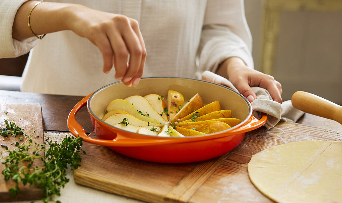 Le Creuset Tatin-Backform aus Gusseisen - 25 cm - Kirschrot