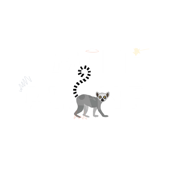 MINI PLANET Bügelbild - Lemur Mini