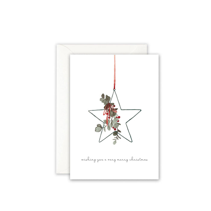 Grußkarte Weihnachten · Christmas Star