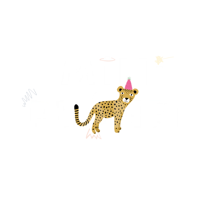 MINI PLANET Bügelbild - Party Leopard Mini