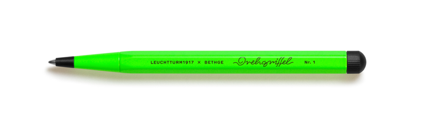 Leuchtturm Drehgriffel Nr. 1 - Kugelschreiber mit schwarzer Tinte - Luminous Edition - Luminious Green