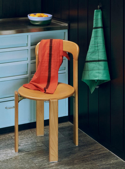 HAY Linear Tea Towel - Warm Red