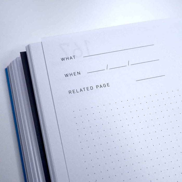 FOX & POET Planer Undatiert - *MAKE THINGS HAPPEN* - Blau