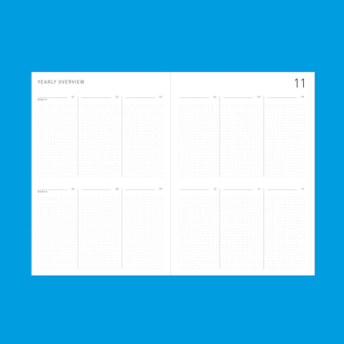 Planer Undatiert -  *MAKE THINGS HAPPEN*  Blau