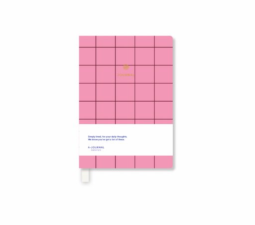 A-Journal Notebook - Checkered Thin - A7