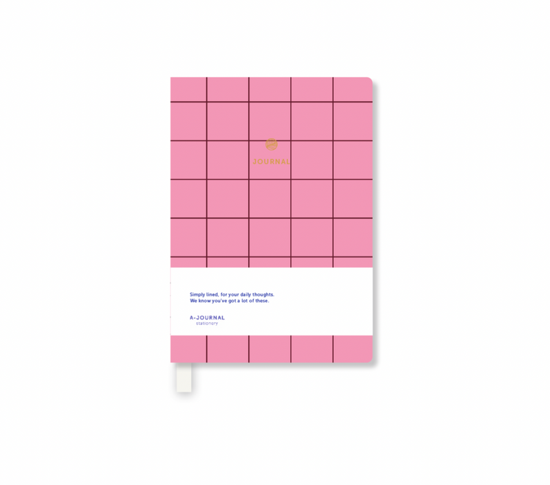 A-Journal Notebook - Checkered Thin - A7