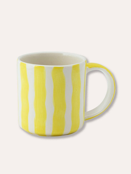 Becher Stripes - Spiaggia Yellow