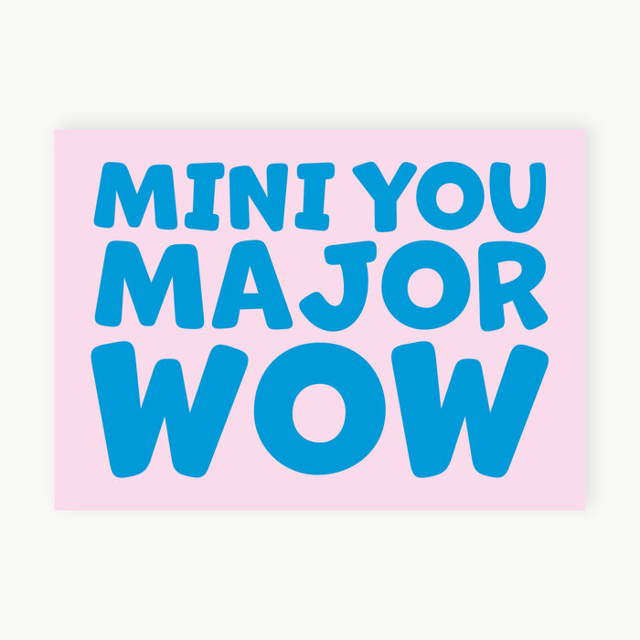 Postkarte - Major WOW