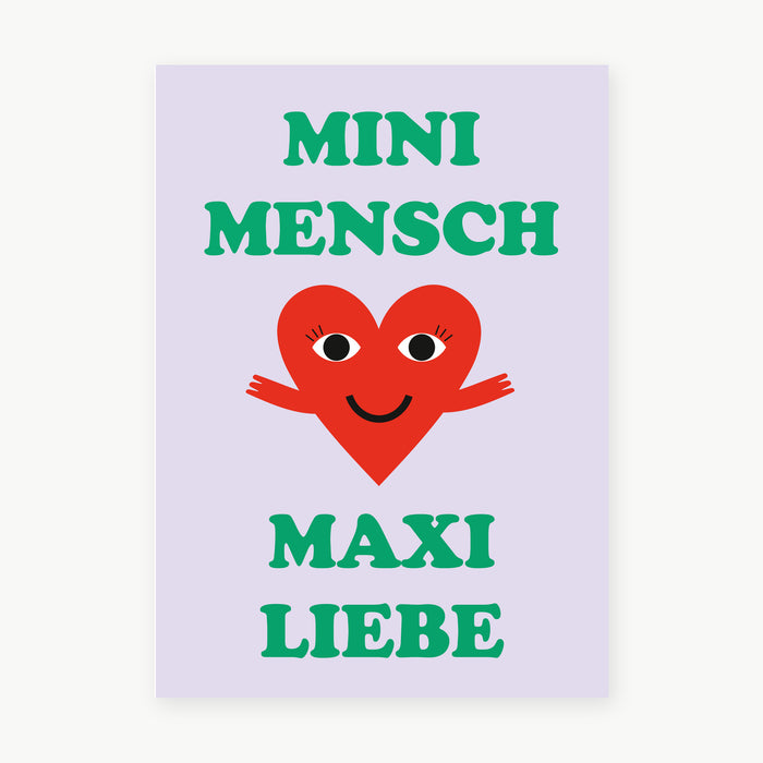 Postkarte - Mini Mensch
