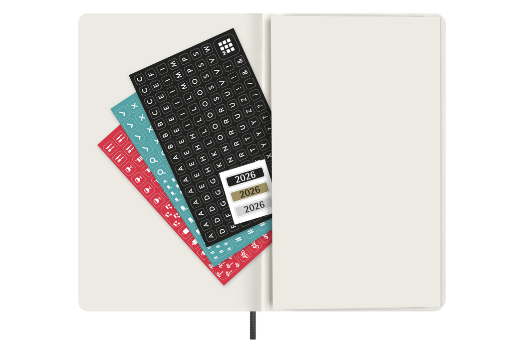 Moleskine Monatskalender 2026 - Monthly Notebook Diary / Planner - Large - Softcover