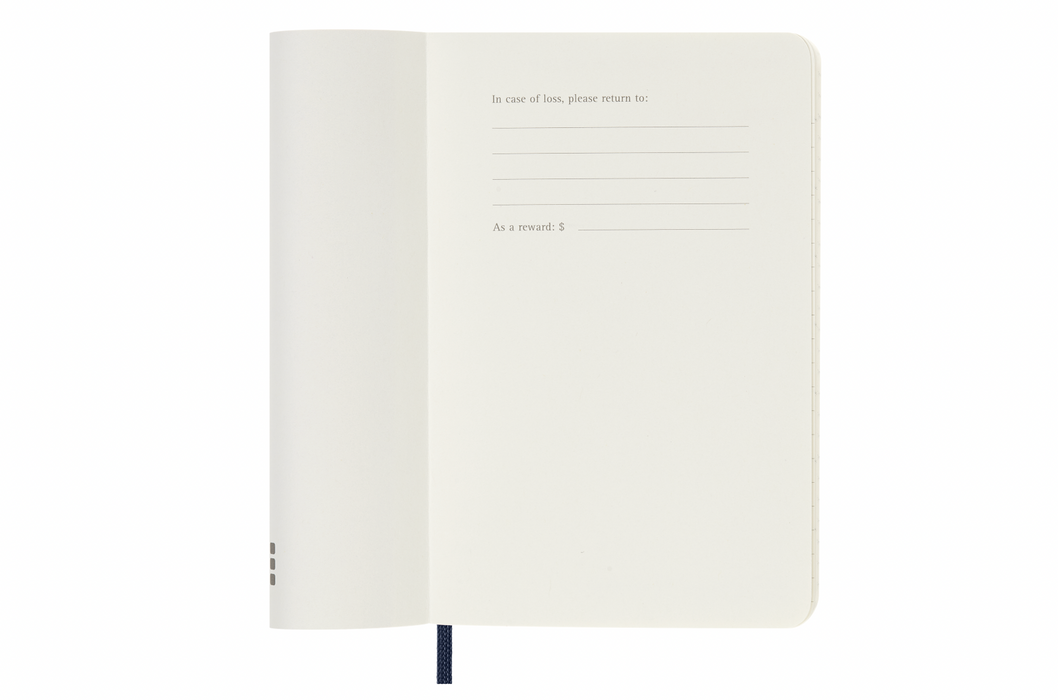 Moleskine Tageskalender 2026 - Daily Diary / Planner - Pocket - Saphir - Softcover