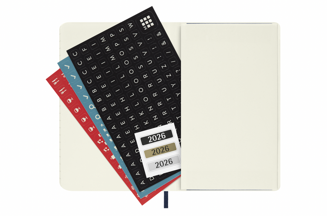 Moleskine Tageskalender 2026 - Daily Diary / Planner - Pocket - Saphir - Softcover