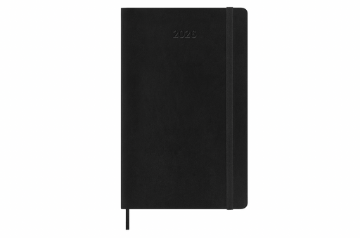 Moleskine Wochenkalender 2026 - Weekly Horizontal Diary / Planner - Large - Schwarz - Softcover