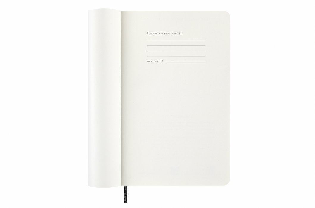 Moleskine Wochenkalender 2026 - Weekly Notebook Diary / Planner - Large - Schwarz - Softcover